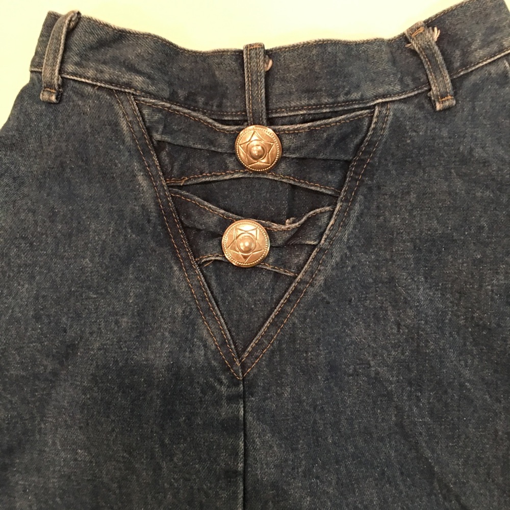 Vintage Denim Circle Skirt - Picture 2 of 3